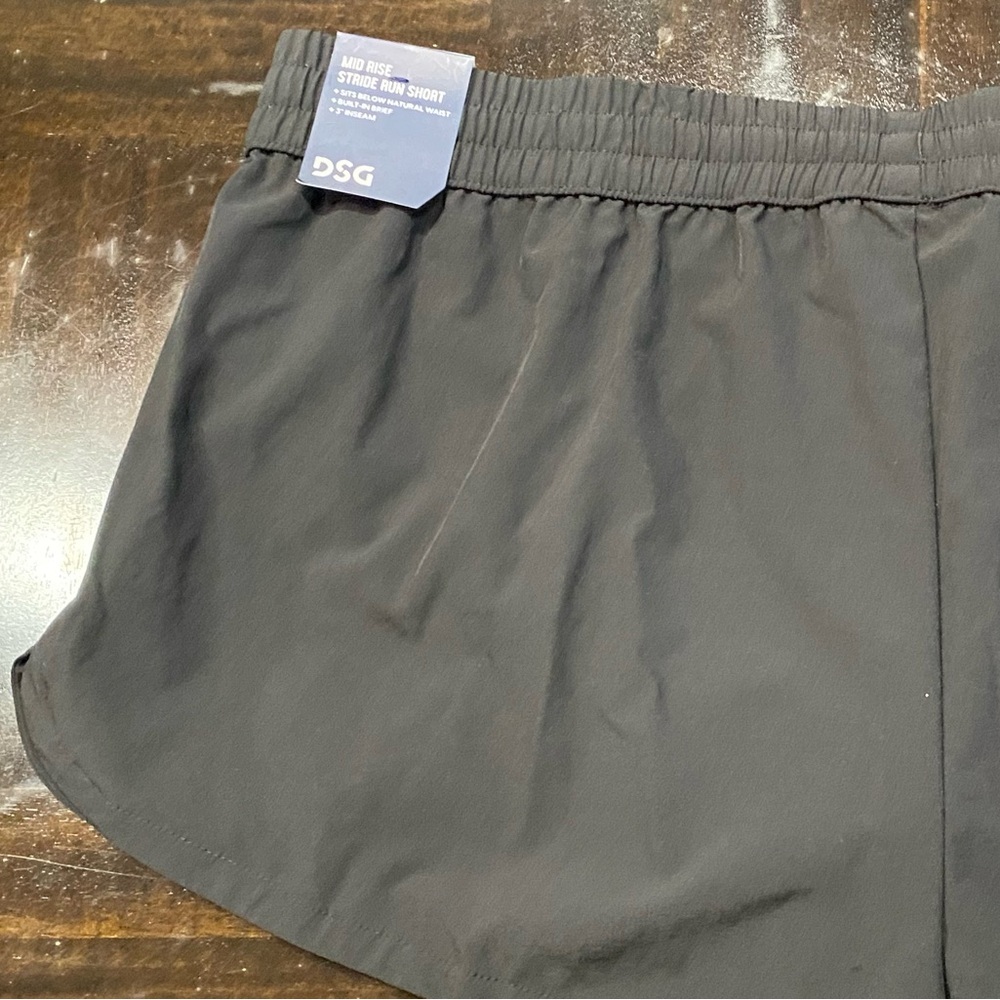 Women's DSG Mid-Rise 3" Inseam Stride Shorts Moisture Wicking New Black Sz XL - Picture 10 of 10